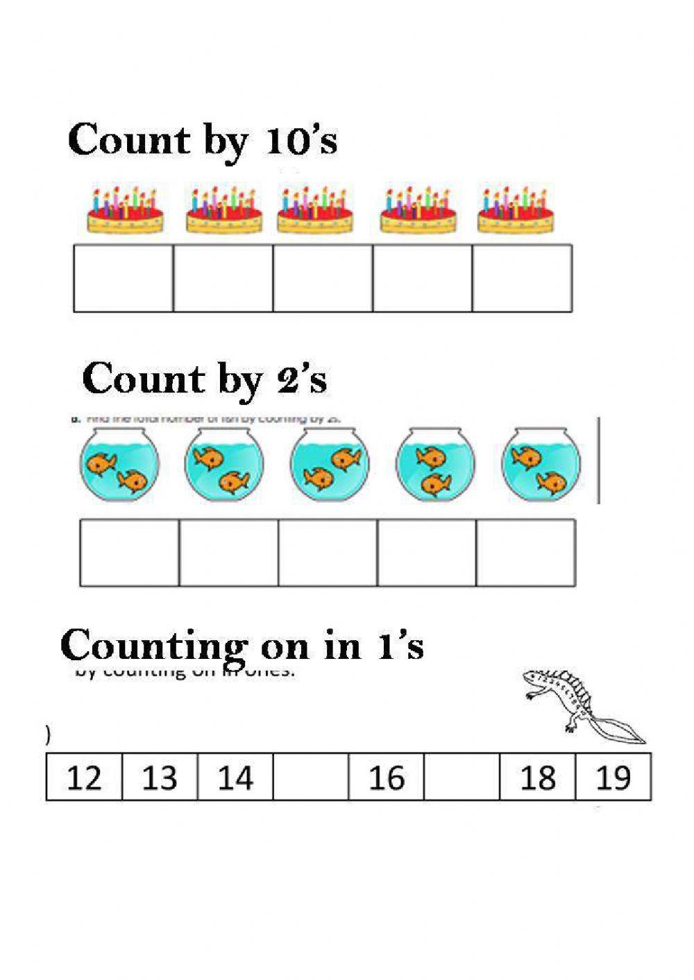 Skip Counting By 10 And 25 Worksheet Grade1to6 Worksheets Library