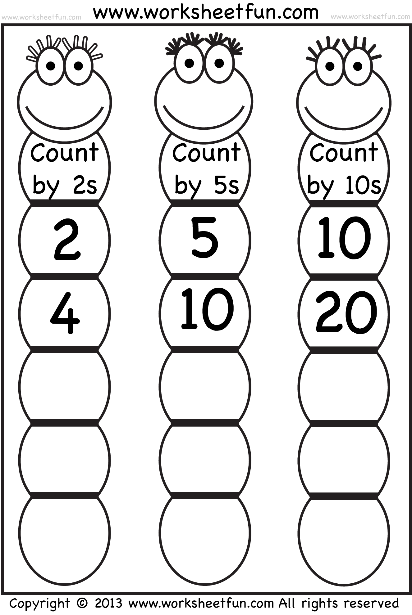 math counting worksheets