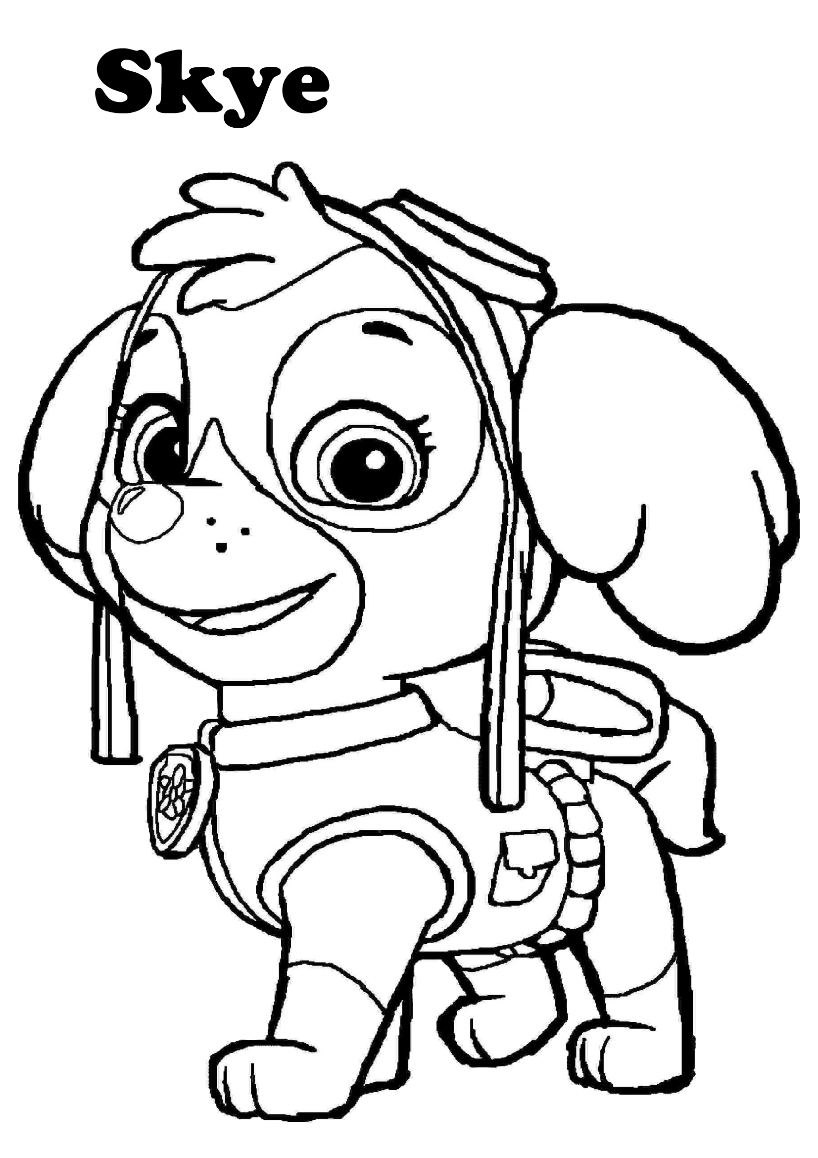 Sky Paw Patrol Coloring Pages Fun And Educational Activity For Kids 