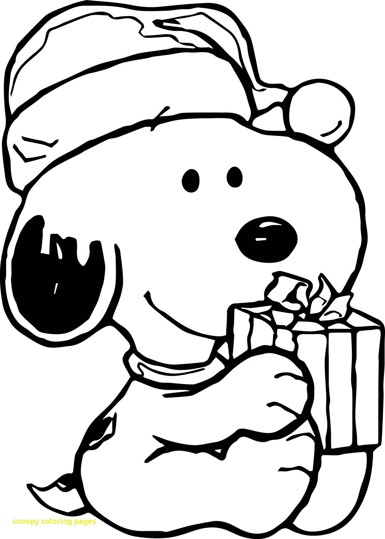 Snoopy Christmas Color Pages