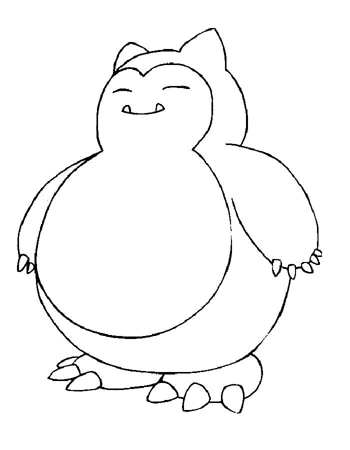 Snorlax Smogon Coloring Page