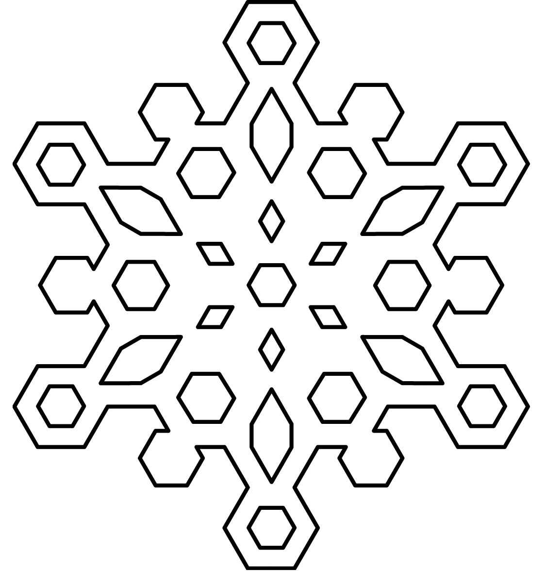 Snowflake Printable Coloring Pages