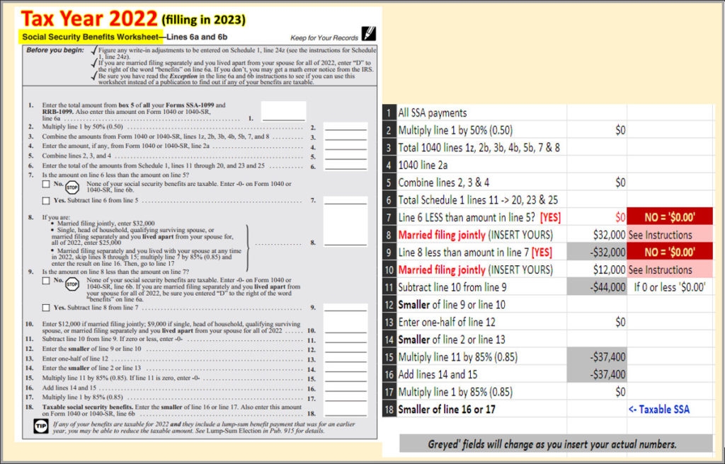 social security income worksheet