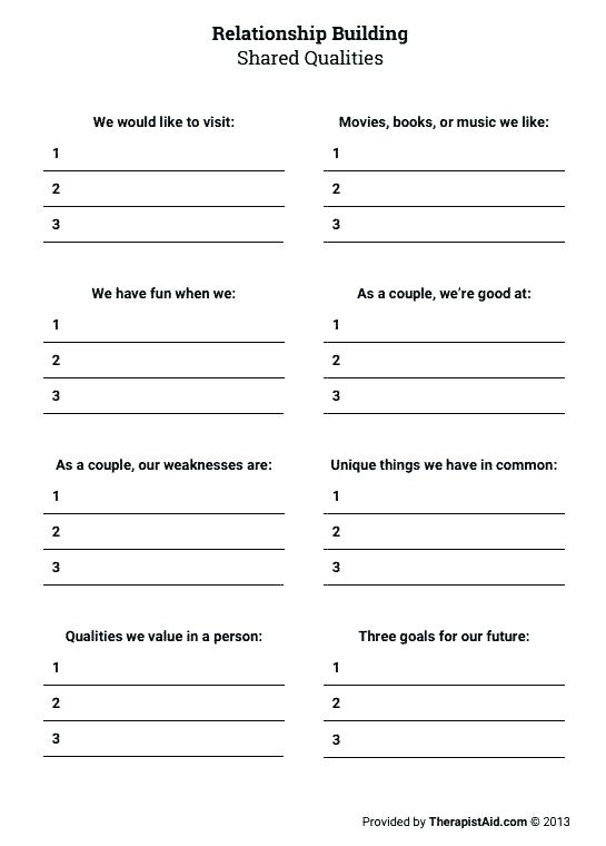 Social Skills Worksheets Adults