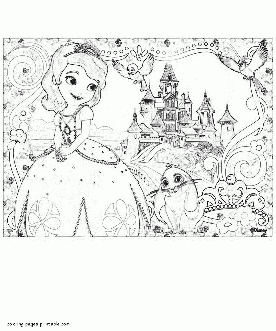 Sofia Princess Coloring Pages COLORING PAGES PRINTABLE COM