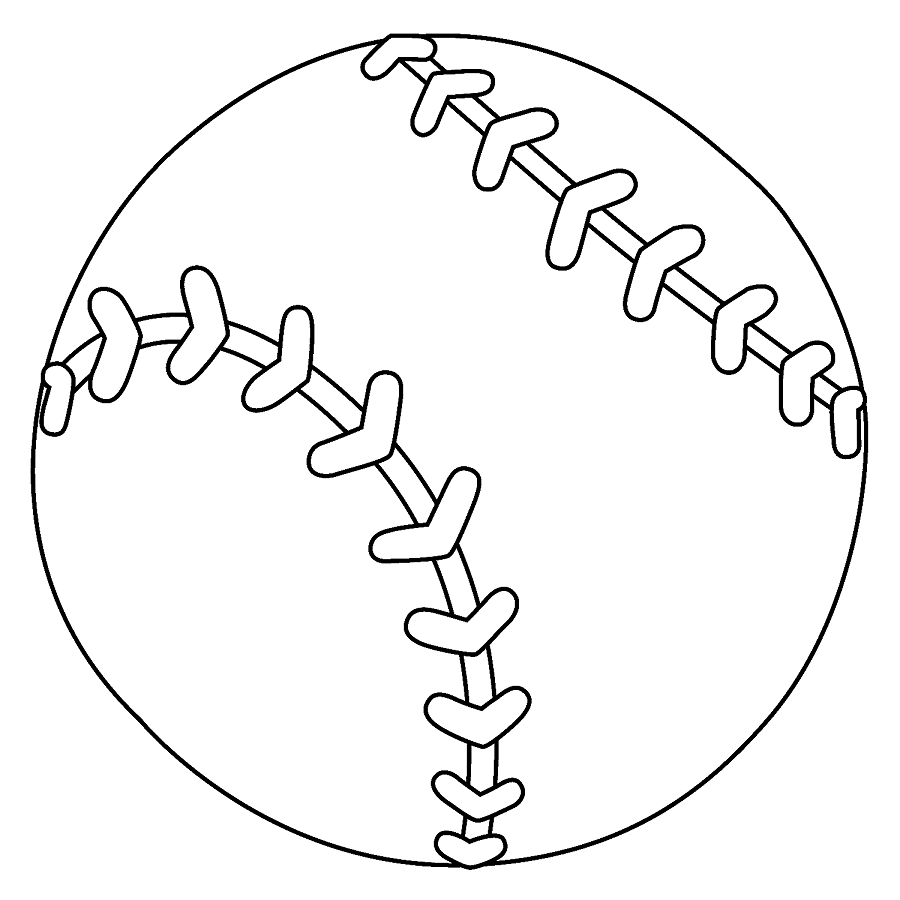 Softball Free Coloring Page Free Printable Coloring Pages
