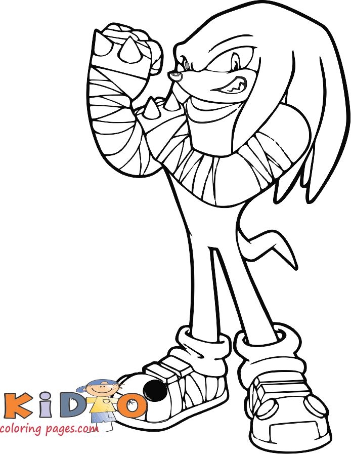 Sonic And Knuckles Coloring Pages