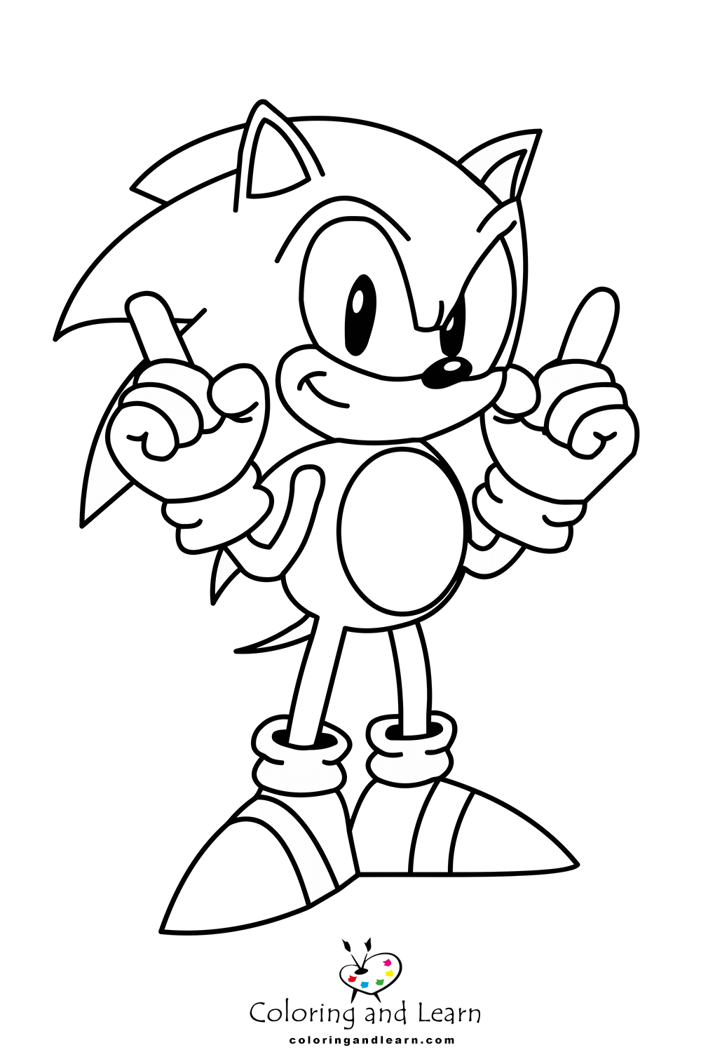 Sonic Coloring Pages Free
