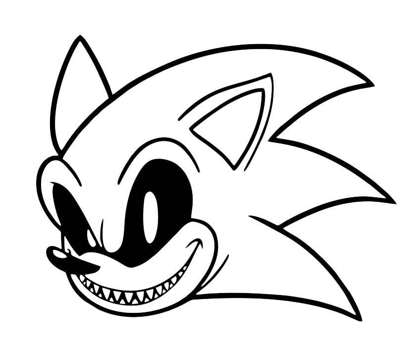 Sonic Exe Color Pages Coloring Book 6000 Coloring Pages