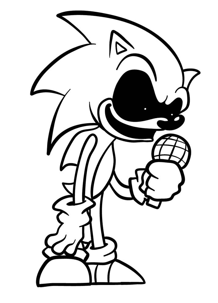 Sonic Exe Coloring Page Free Printable Coloring Pages