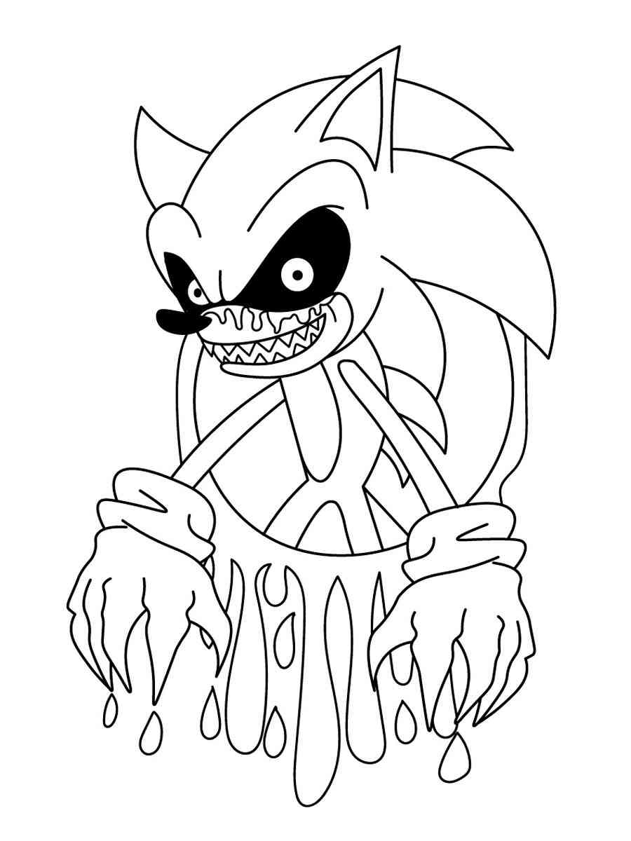 Sonic Exe Color Pages