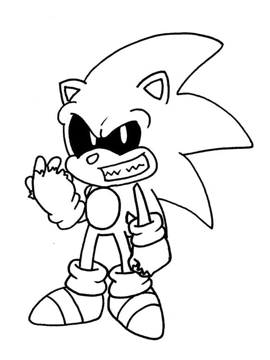 Sonic EXE Coloring Pages
