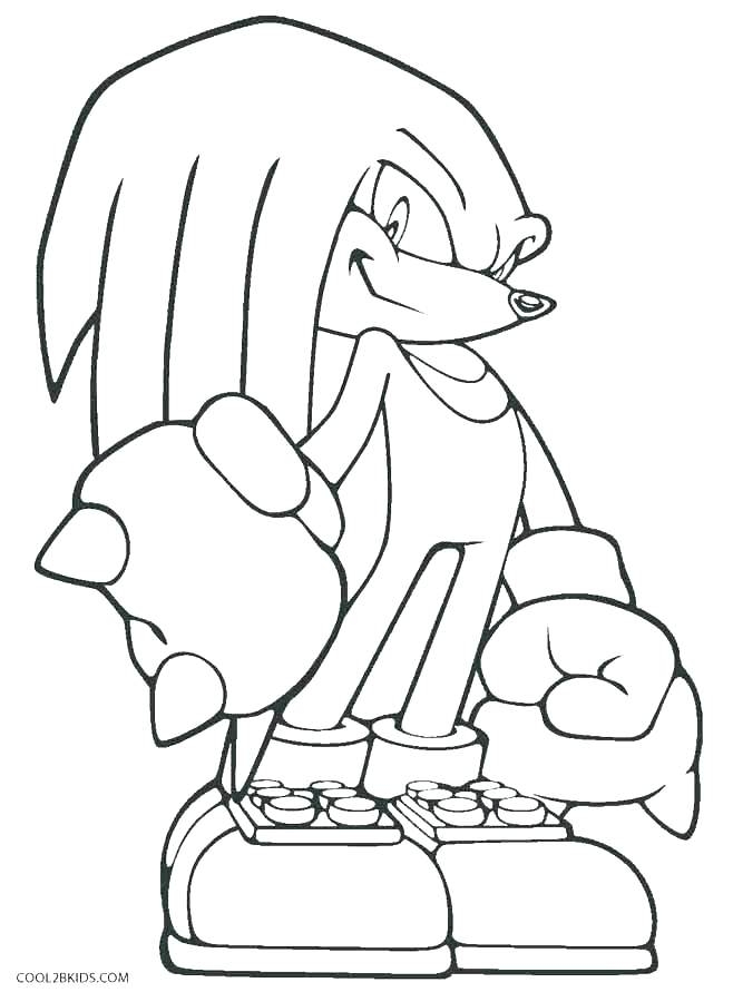 Sonic Knuckles Coloring Pages At GetColorings Free Printable 