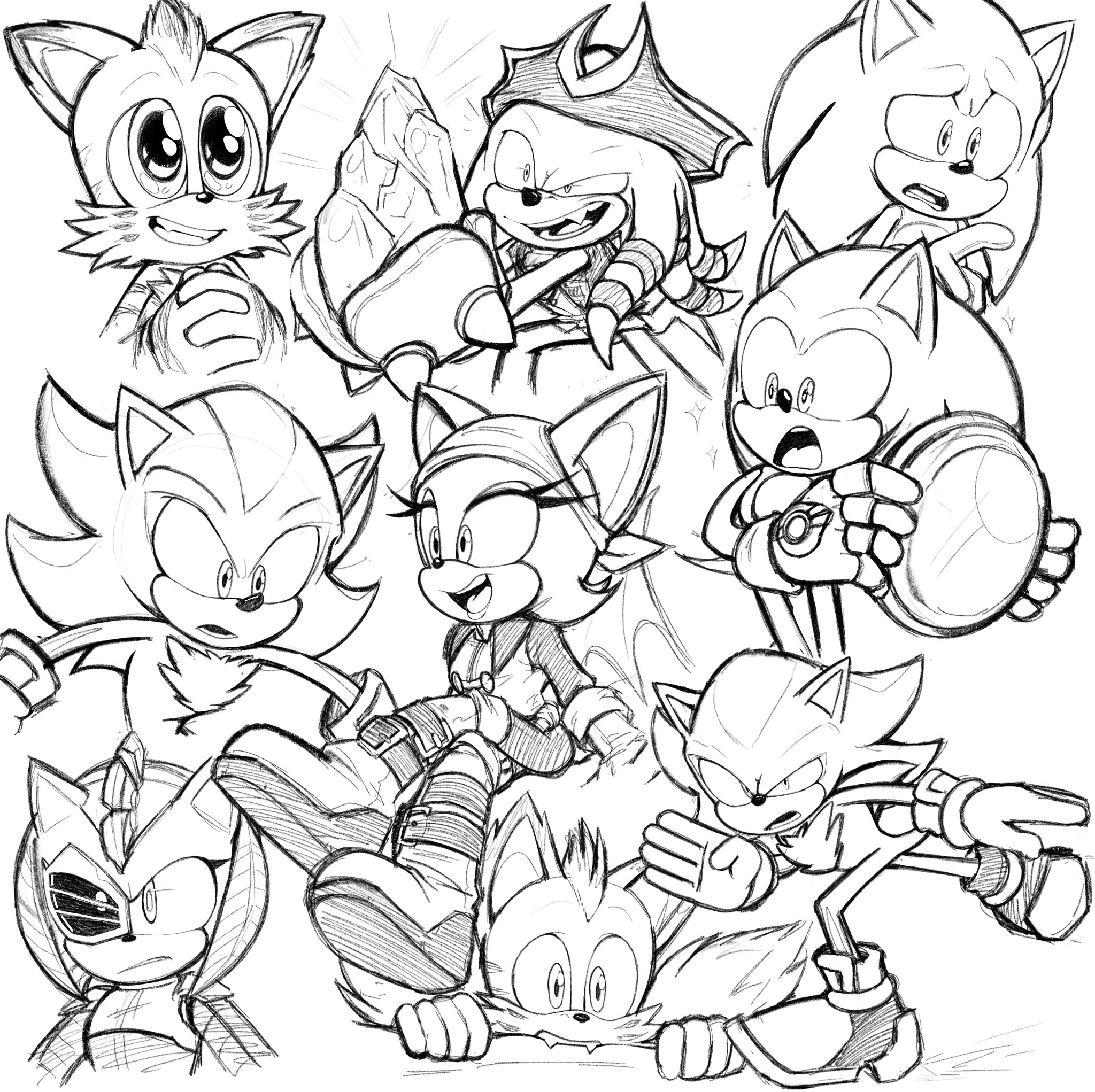 Sonic Prime Coloring Pages Coloring Nation