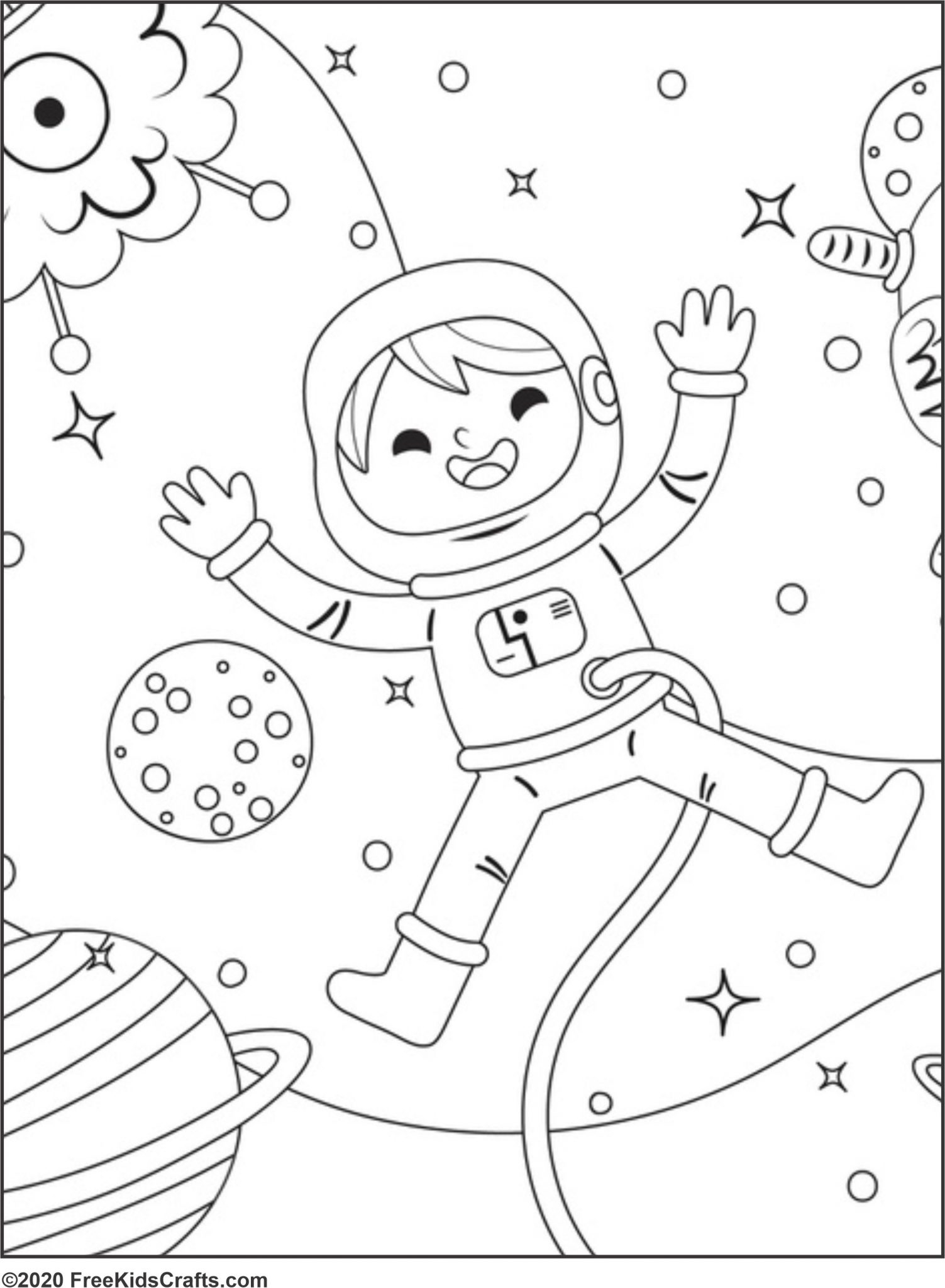 free printable space crafts for kids