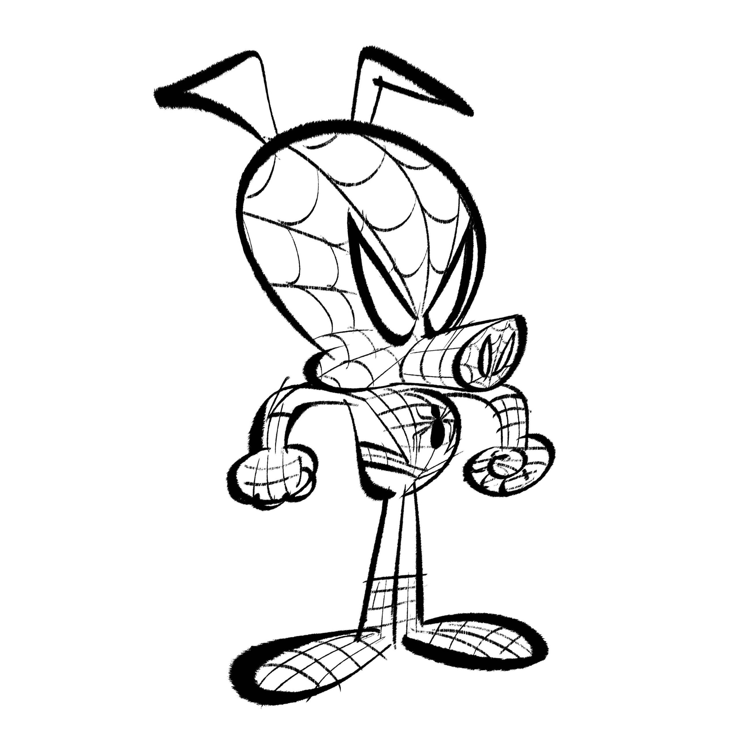 Coloring Page Of A Spider