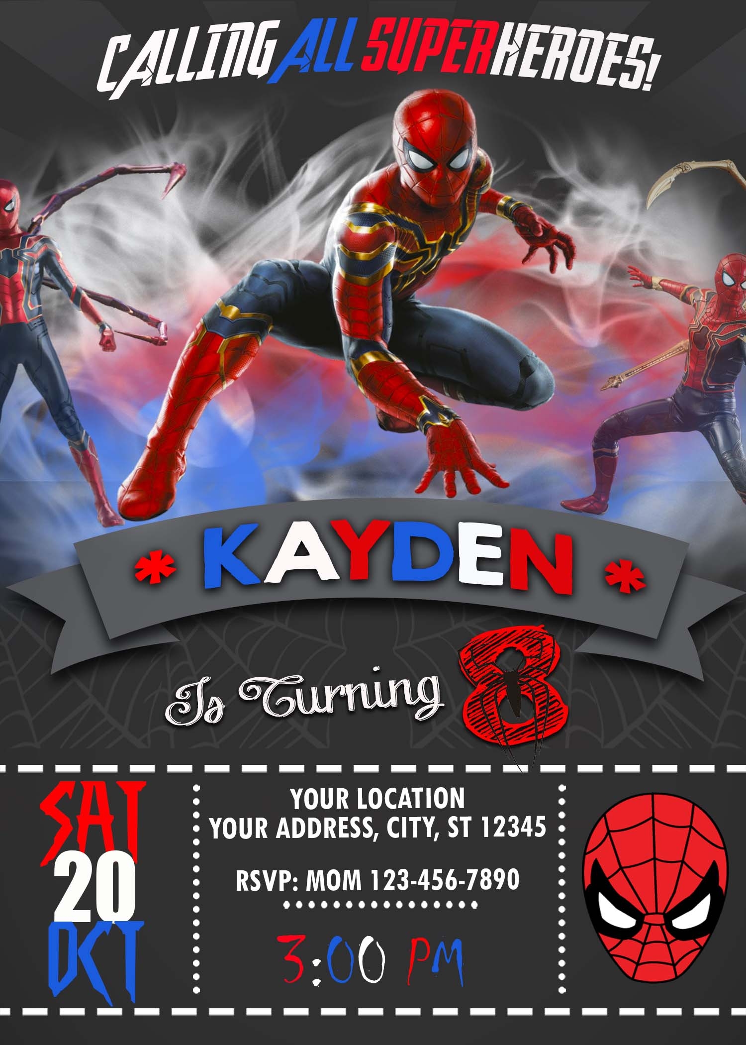 iron man invitation template