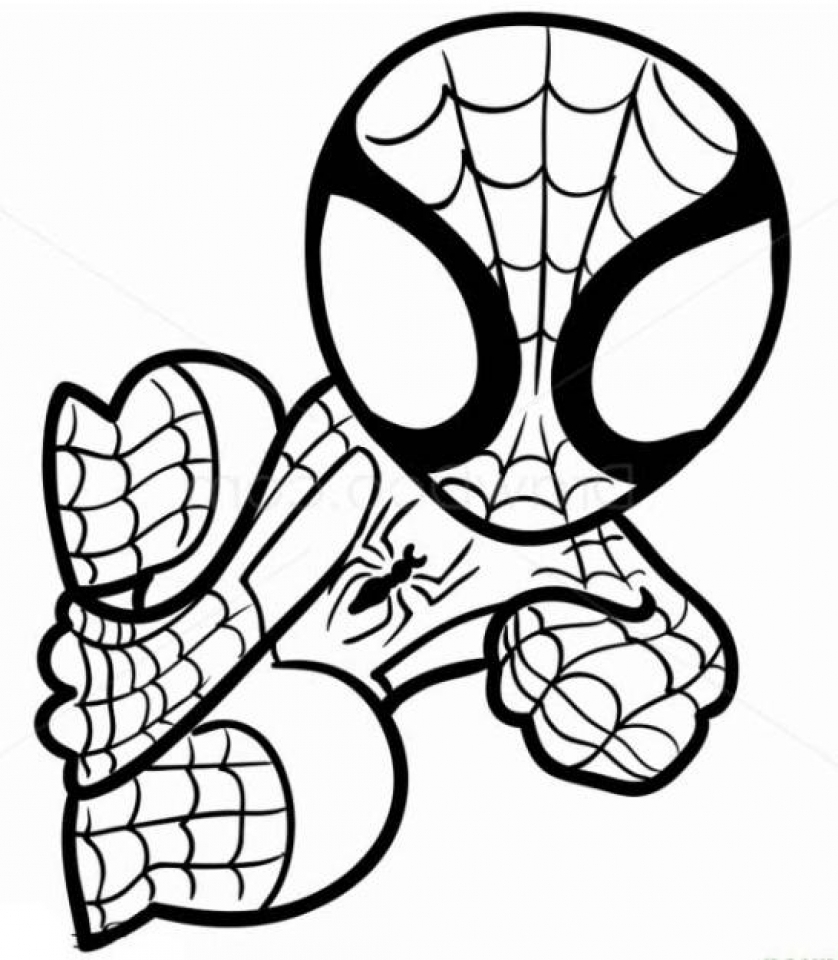 Spiderman Color Sheets Printable