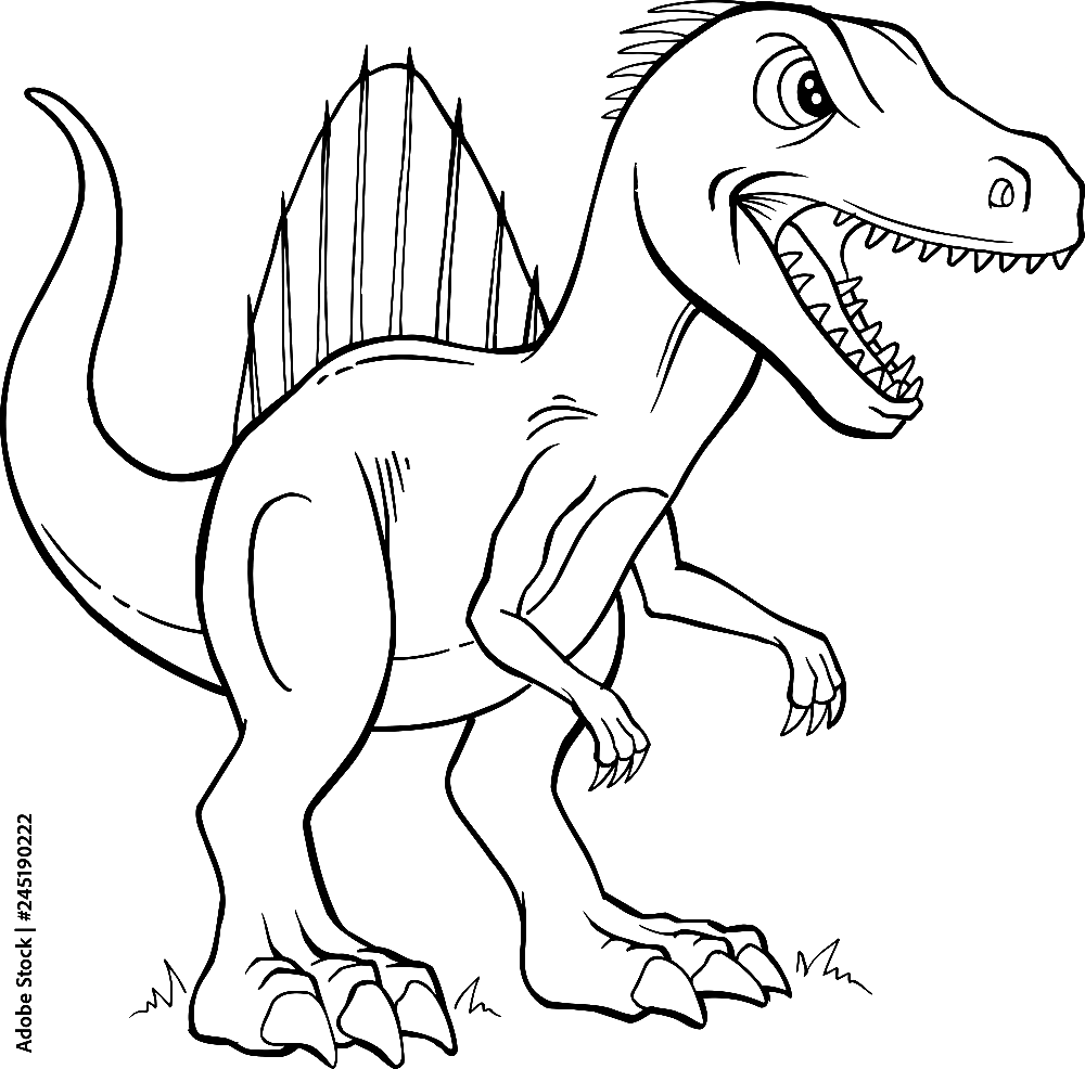 Coloring Pages Of Spinosaurus