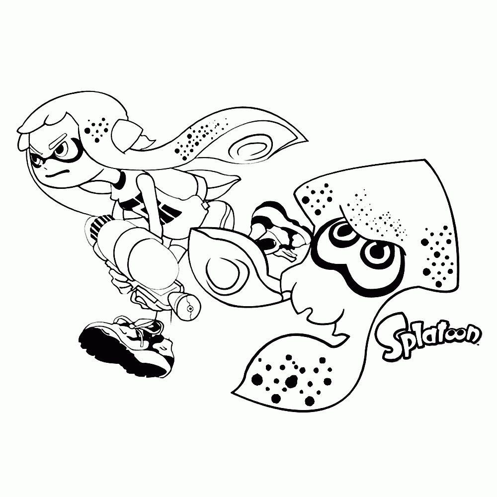 Splatoon Coloring Pages Best Coloring Pages For Kids
