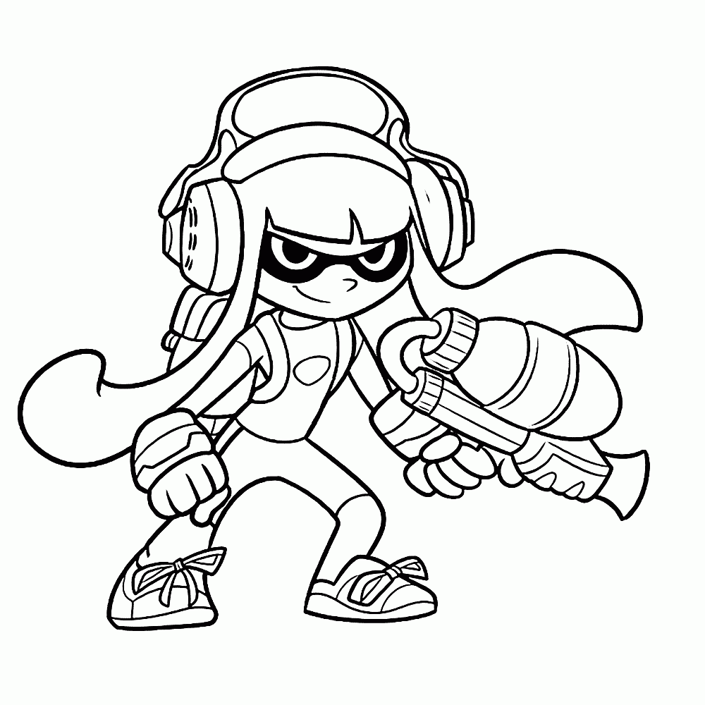 Splatoon Coloring Pages Best Coloring Pages For Kids
