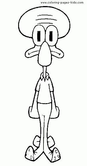 Spongebob Squarepants Color Page Cartoon Color Pages Printable 