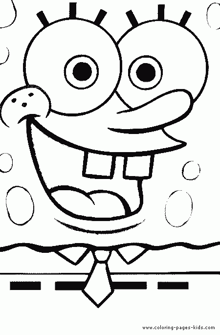 Spongebob Squarepants Color Page Cartoon Color Pages Printable
