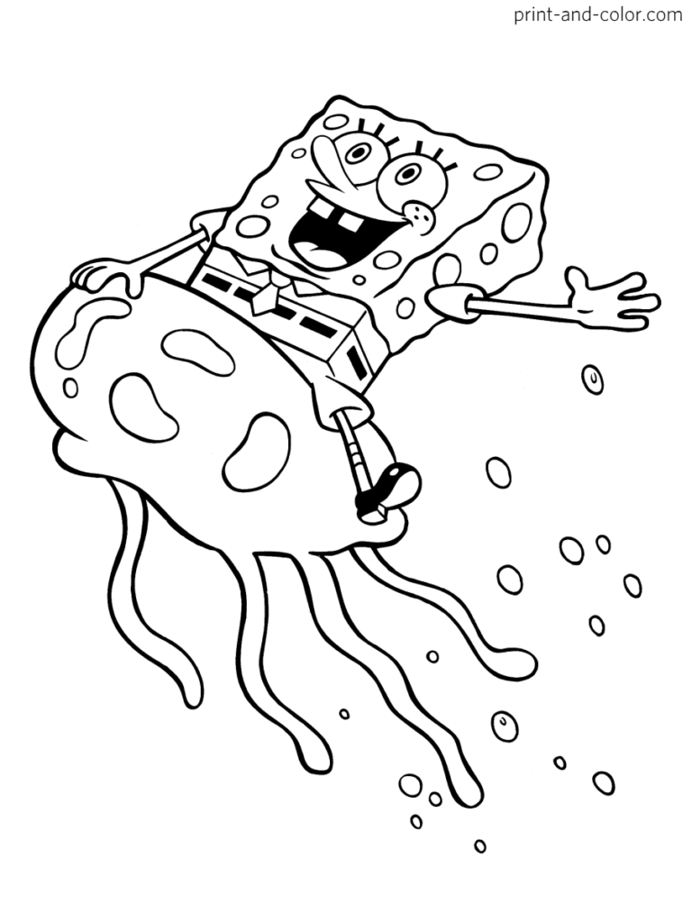 Color Pages Of Spongebob Squarepants
