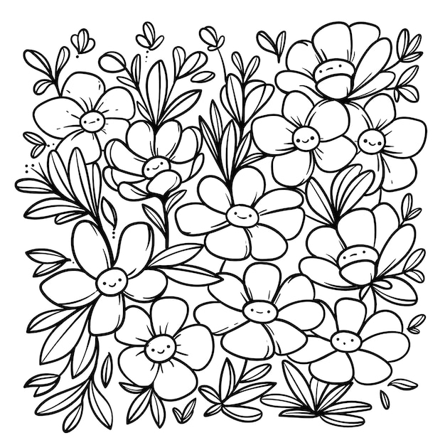 free printable coloring pages of spring flowers