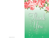 Spring Thank You Card