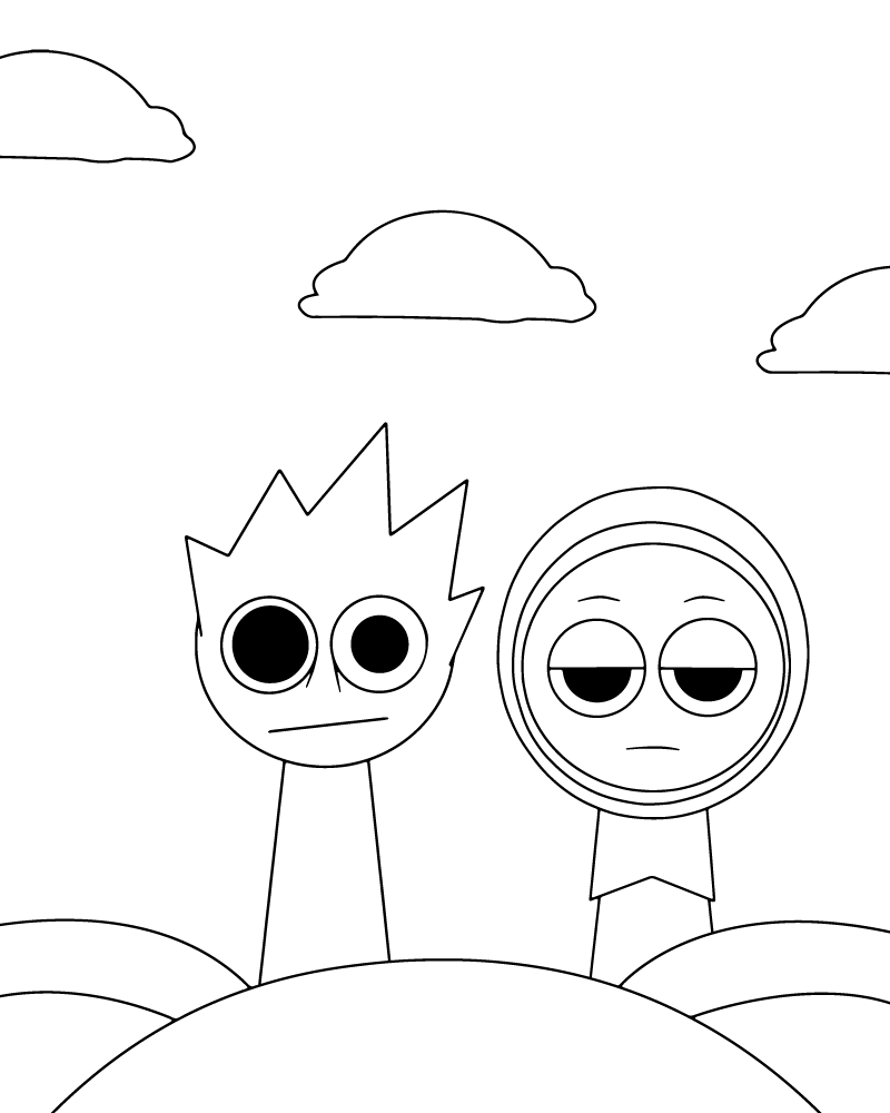 Sprunki Coloring Pages Coloring Page