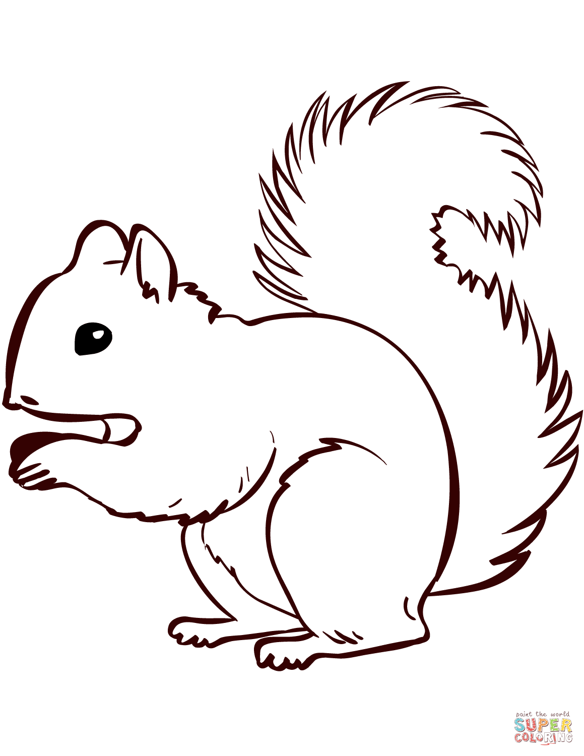 Squirrel Template Free Printable Content Calendar Template