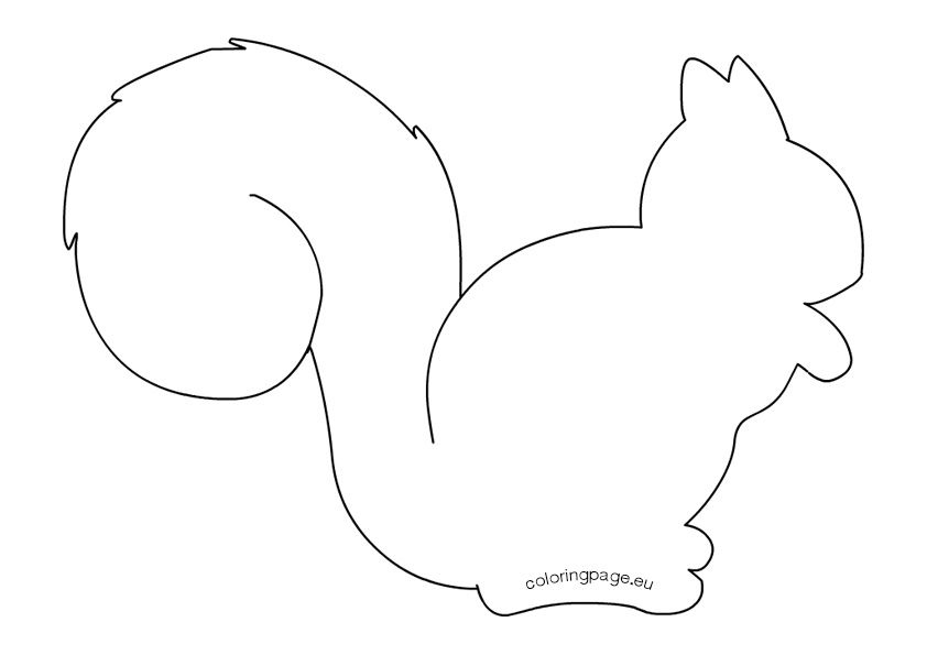 Squirrel Template Free Printable