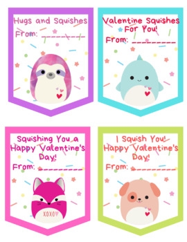 Squishmallow Valentine 39 s Day Cards By TpT Store XXIV TPT