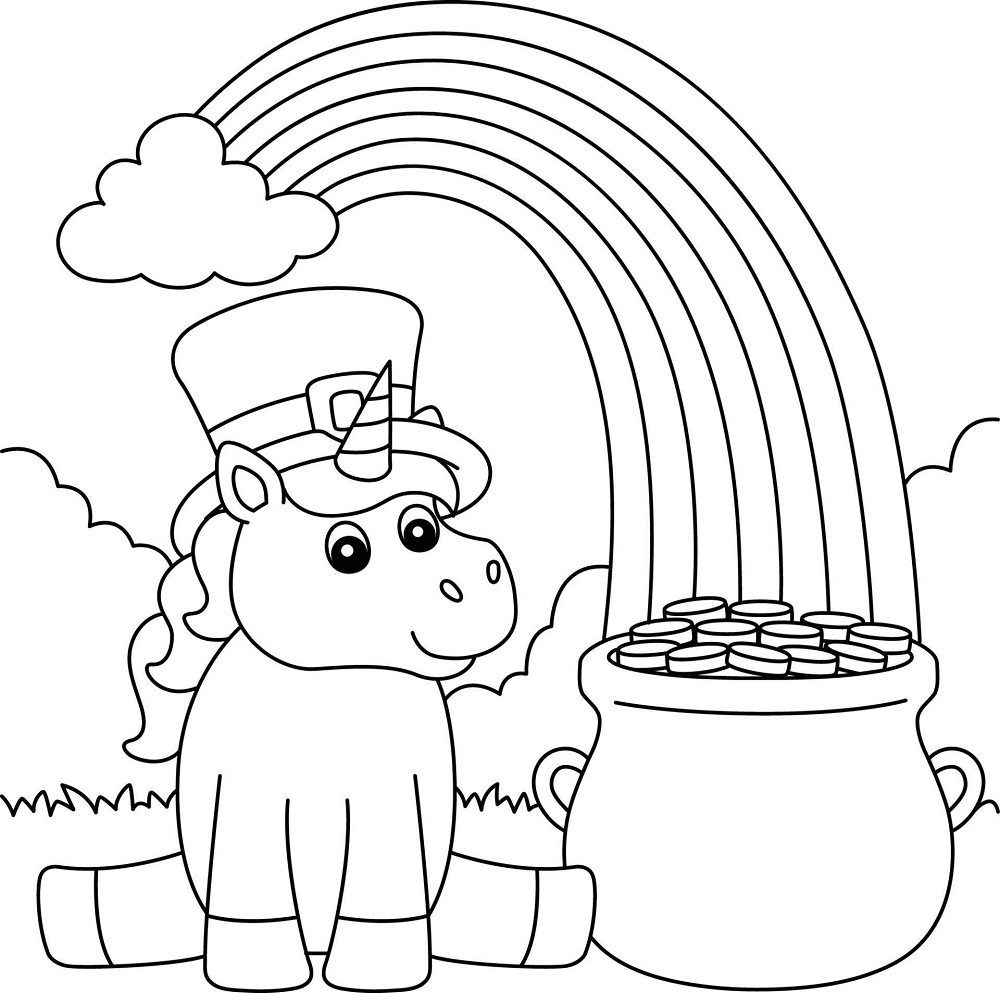 St Patrick 39 s Day Coloring Pages Horse Book For Kids 