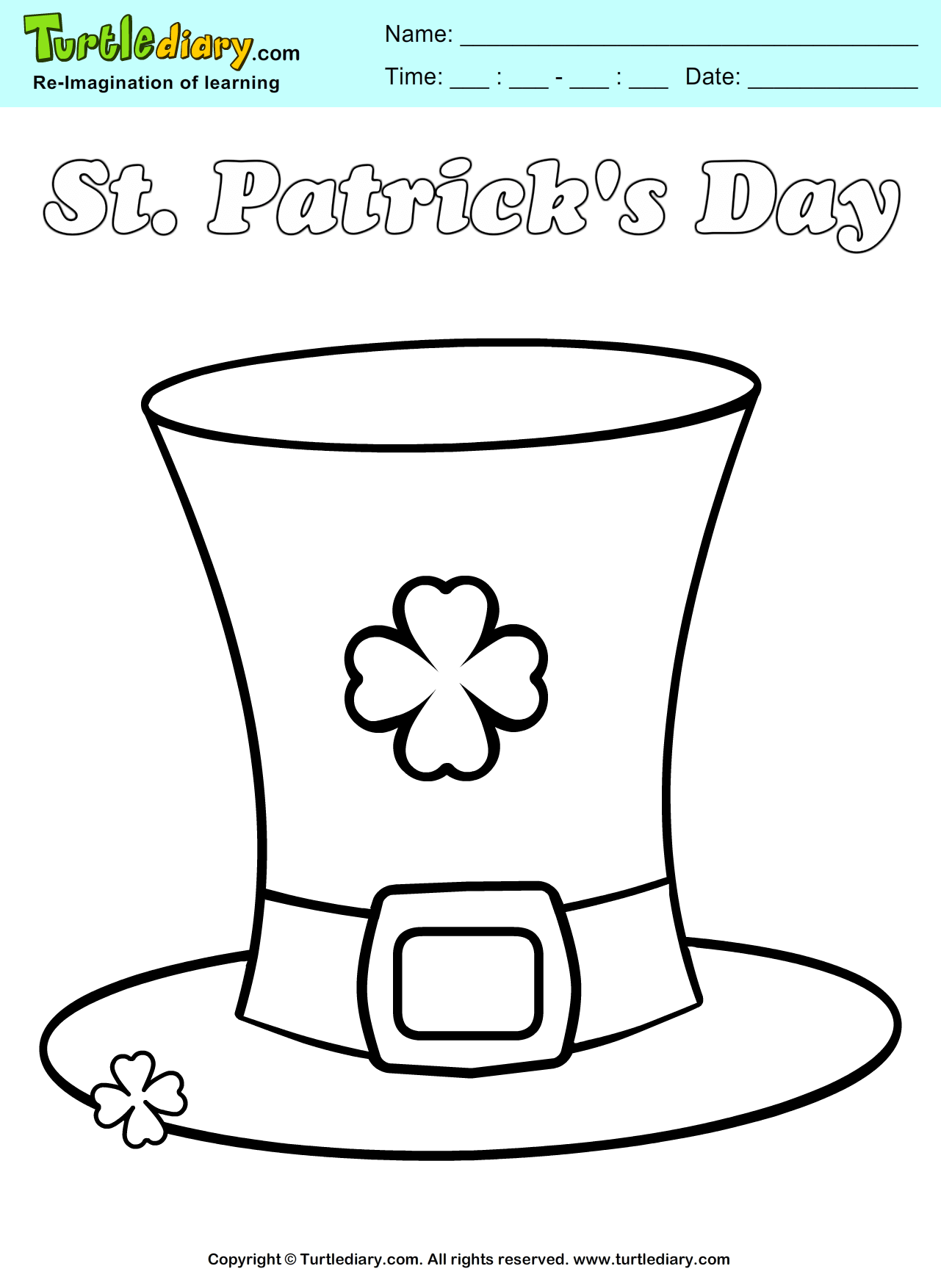 St. Patrick's Coloring Page
