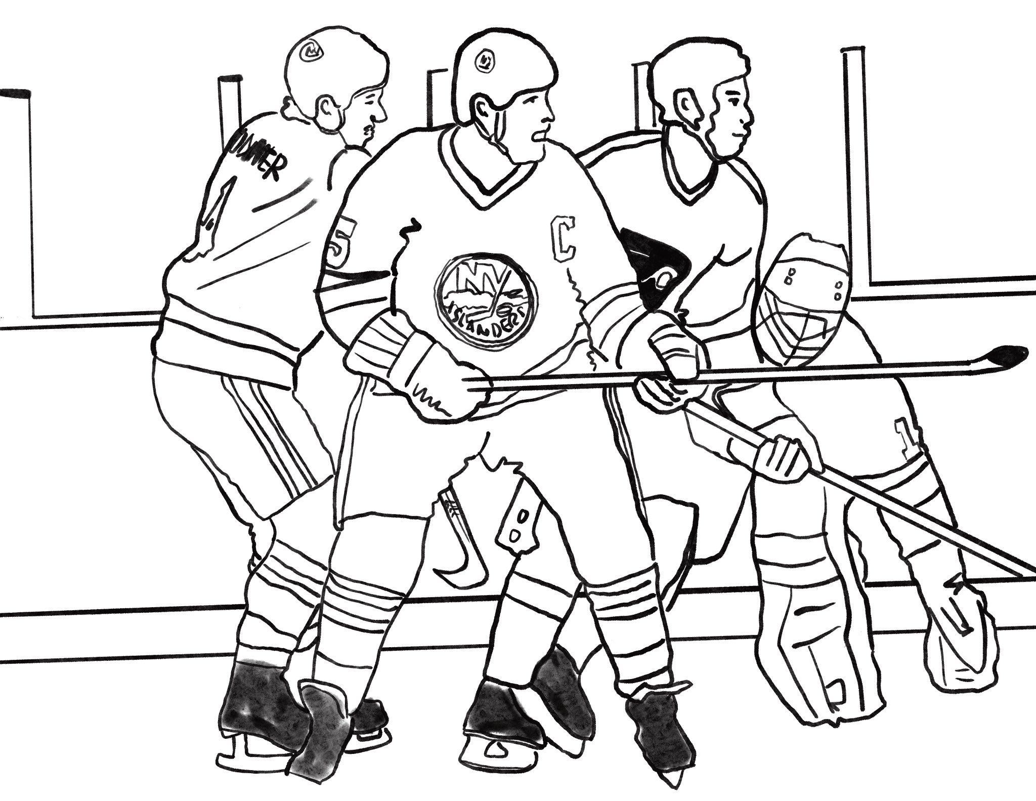 Stanley Cup Coloring Pages Coloring Nation