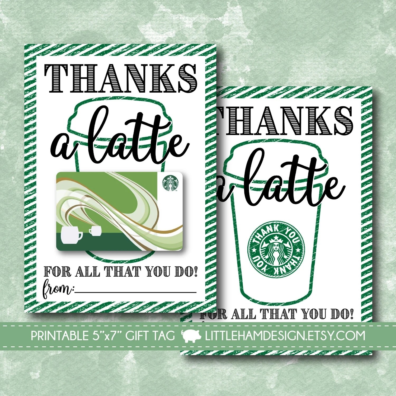 Starbucks Printable Gift Cards