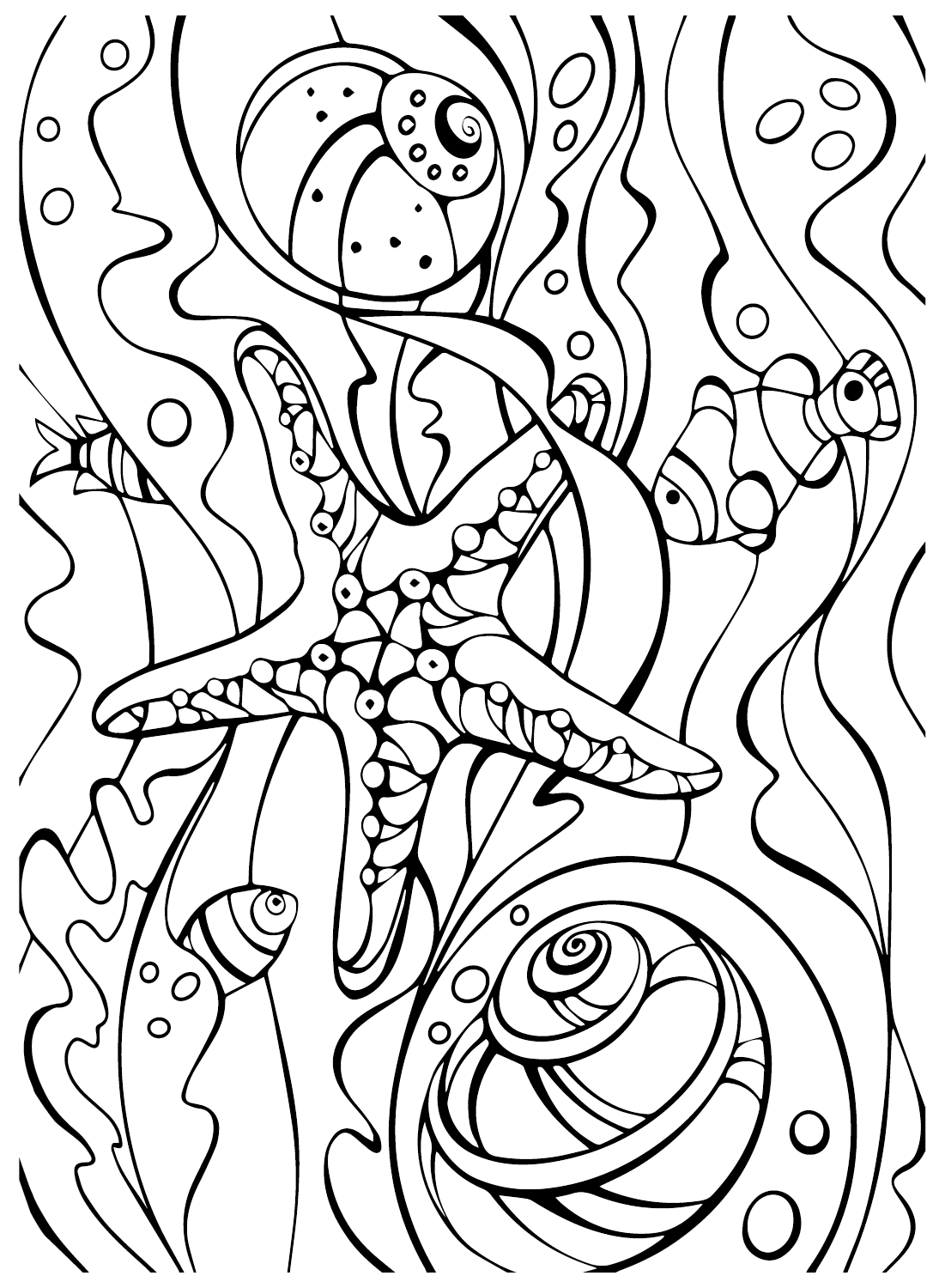 Starfish Color Sheets Coloring Page Free Printable Coloring Pages
