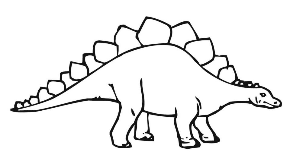 Stegosaurus Color Page