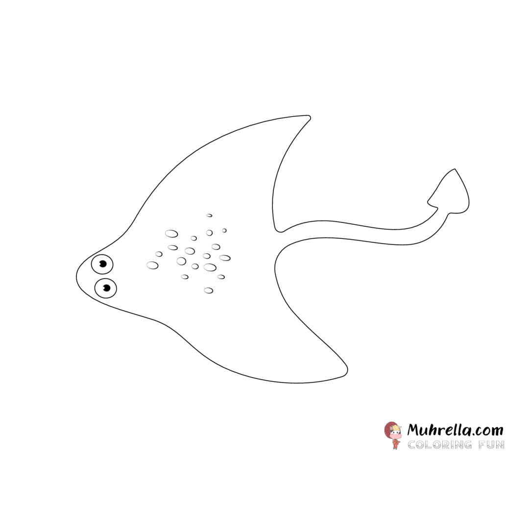 Stingray Coloring Page