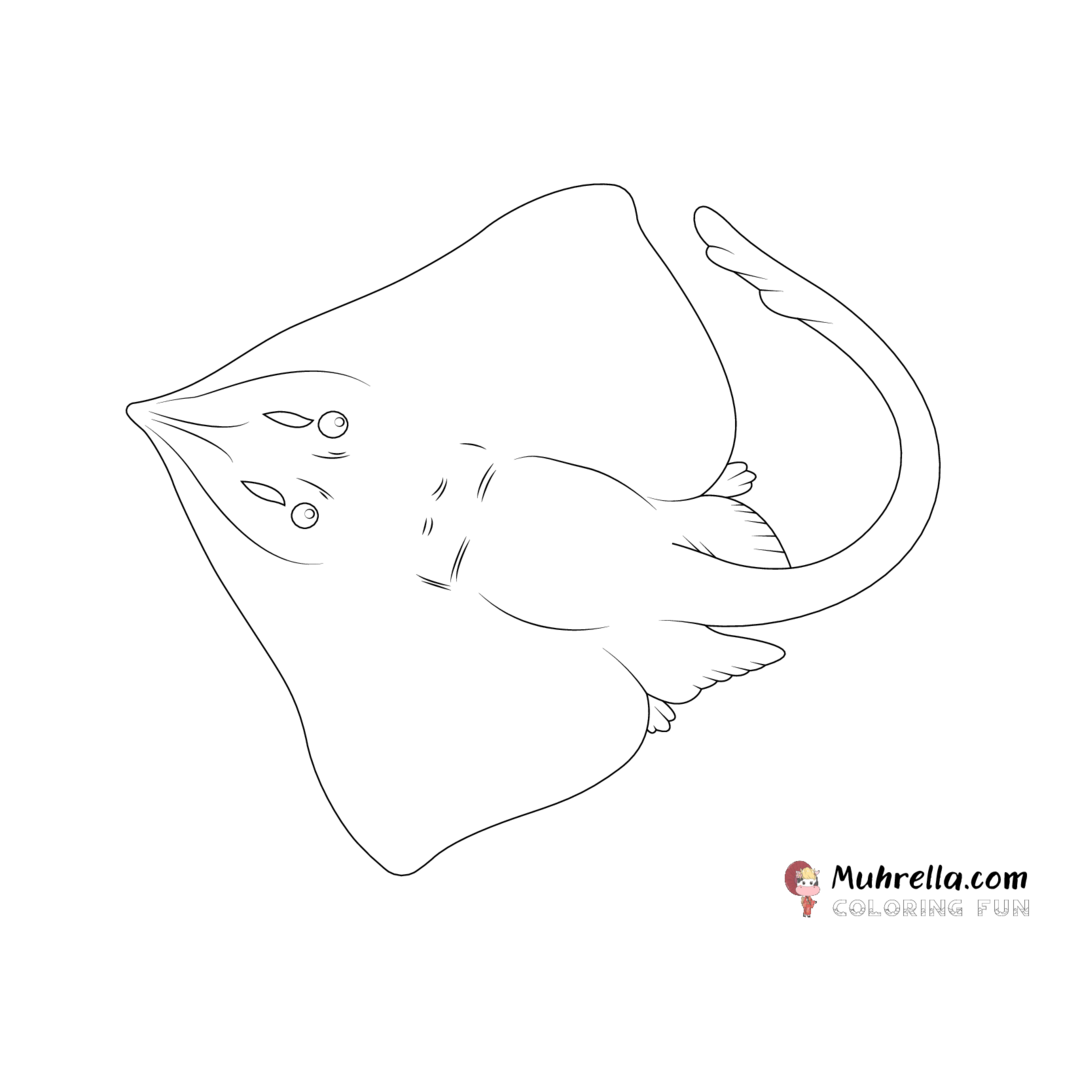Stingray Coloring Page