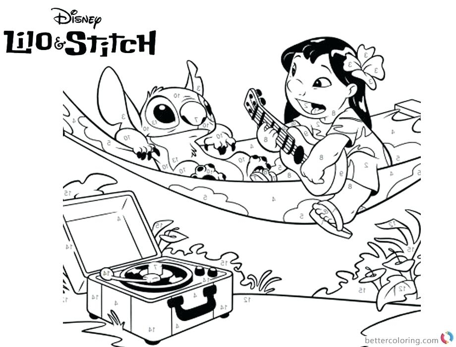 Angel And Stitch Coloring Pages