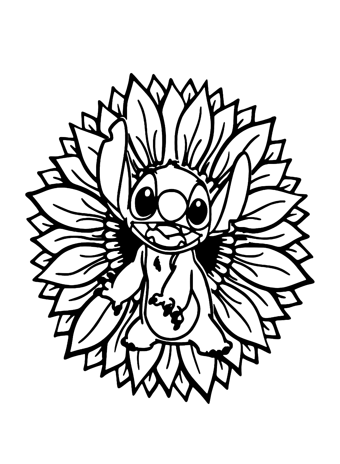 Stitch Halloween Coloring Pages