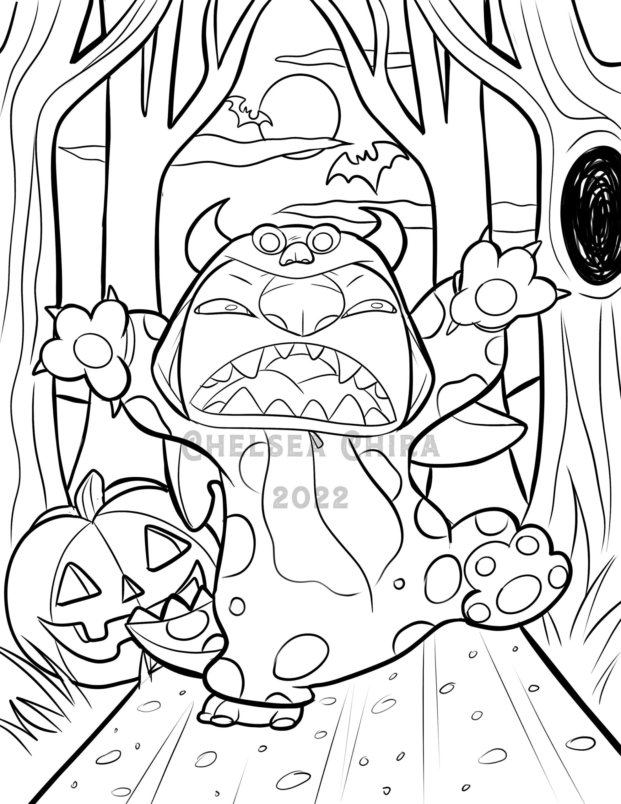Stitch Halloween Coloring Pages Coloring Nation