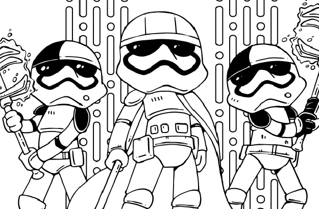 Stormtroopers Star Wars Printable Coloring Pages Print Color Craft