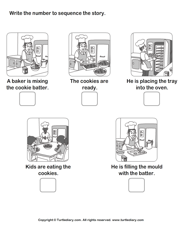 Story Sequencing Activity First Grade