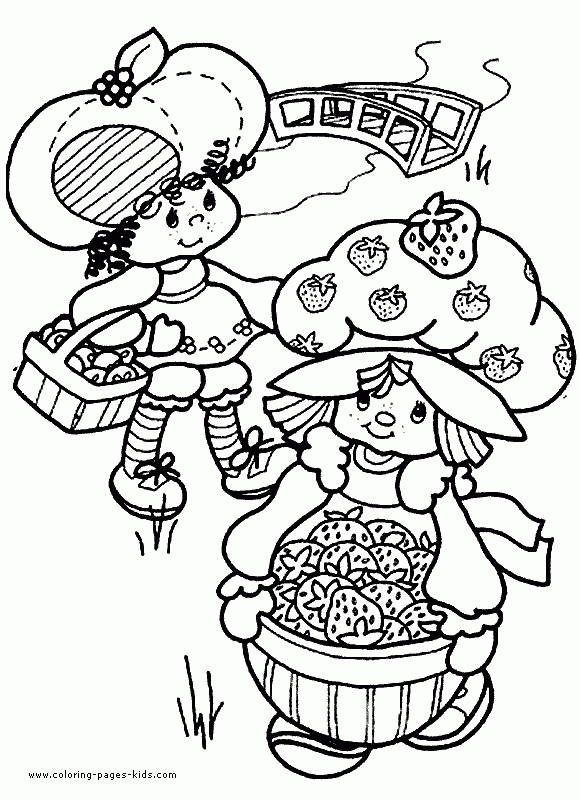 Strawberry Shortcake Color Page NEW Coloring Pages For Kids