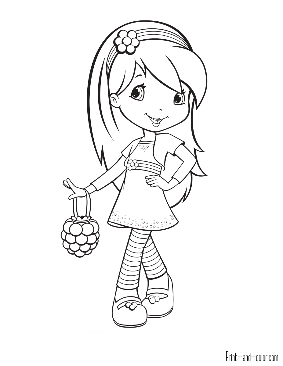 Strawberry Shortcake Coloring Pages Print And Color