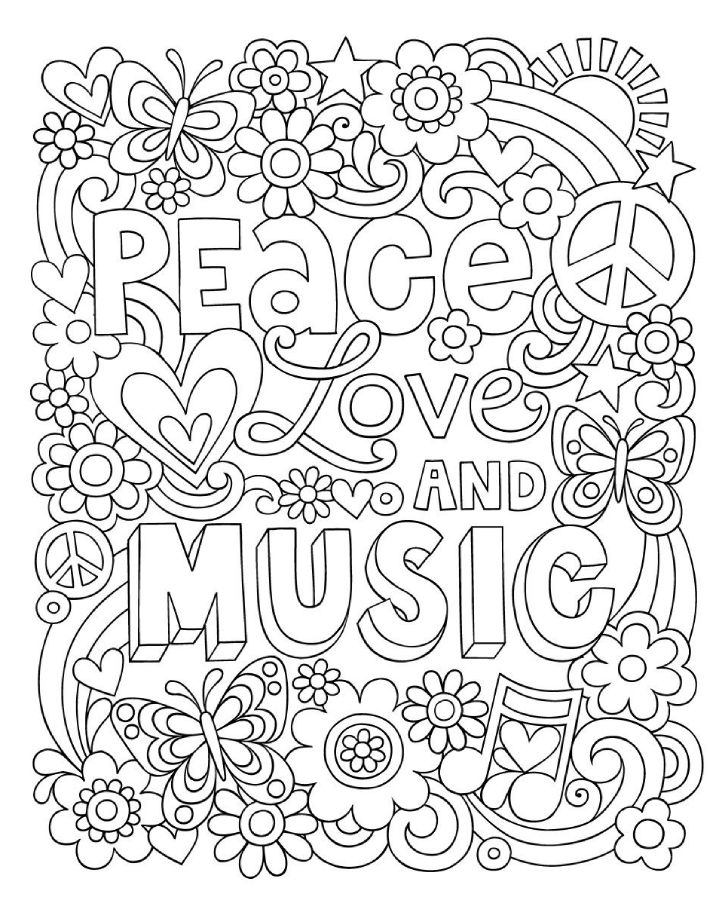 Stress Relief Coloring Pages Free Printable PDF 